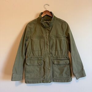 Madewell Workwear Jacket Women M Chore Barn Gorpcore AI068 Olive Green Utility